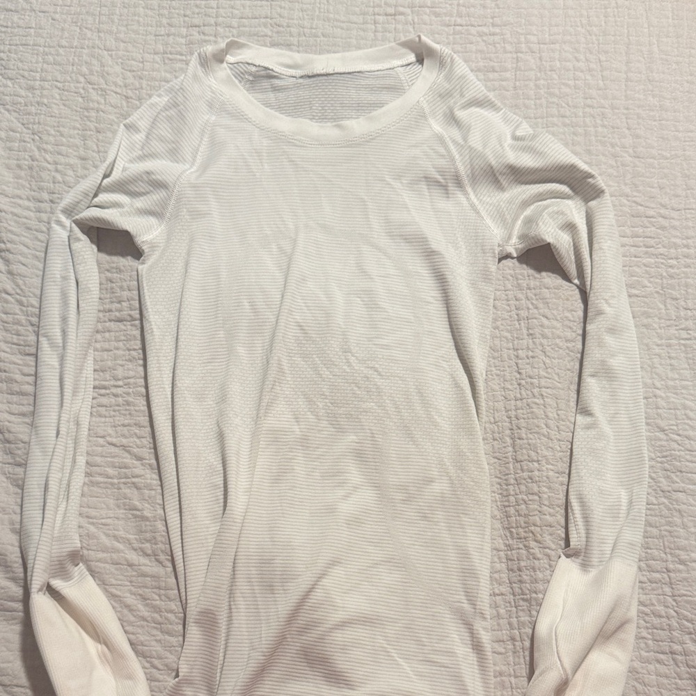 lululemon athletica White Long Sleeve Top